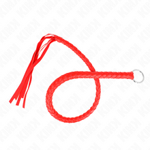 Comprar KINK Látigo De Serpiente Con Anillo De Mano Rojo 65 Cm – Diseño Elegante Para Explorar Nuevas Sensaciones-Noxtic