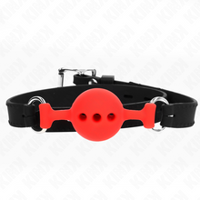 Comprar KINK Mordaza Ajustable Rojo – Diseño Confortable Para Exploración Sensual-Noxtic
