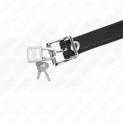 Bavaglio a sfera in silicone KINK da 4 cm con serratura – Design sicuro per l'esplorazione sensuale