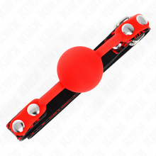 Comprar KINK Mordaza De Bola 4 Cm De Silicona Modelo 2 – Diseño Confortable Para Experiencias BDSM Seguras-Noxtic