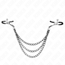 Comprar KINK Pinzas Para Pezones Con Triple Cadena Negra – Diseño Elegante Para Estimulación Sensible-Noxtic