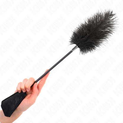 KINK - OSTRICH FEATHERS FOR TICKLING WITH LACE PADDLE 56 CM