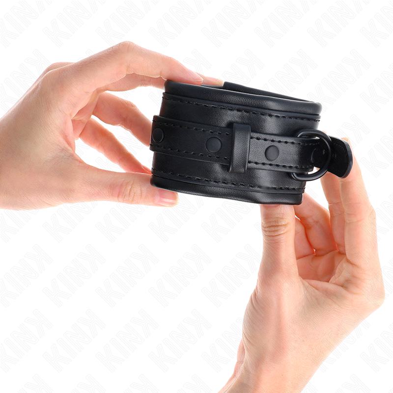 KINK - ADJUSTABLE BLACK WRISTBANDS 20-30 CM X 6 CM