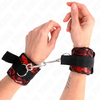 KINK - SCANDAL DESIGN WRISTBANDS RED-BLACK