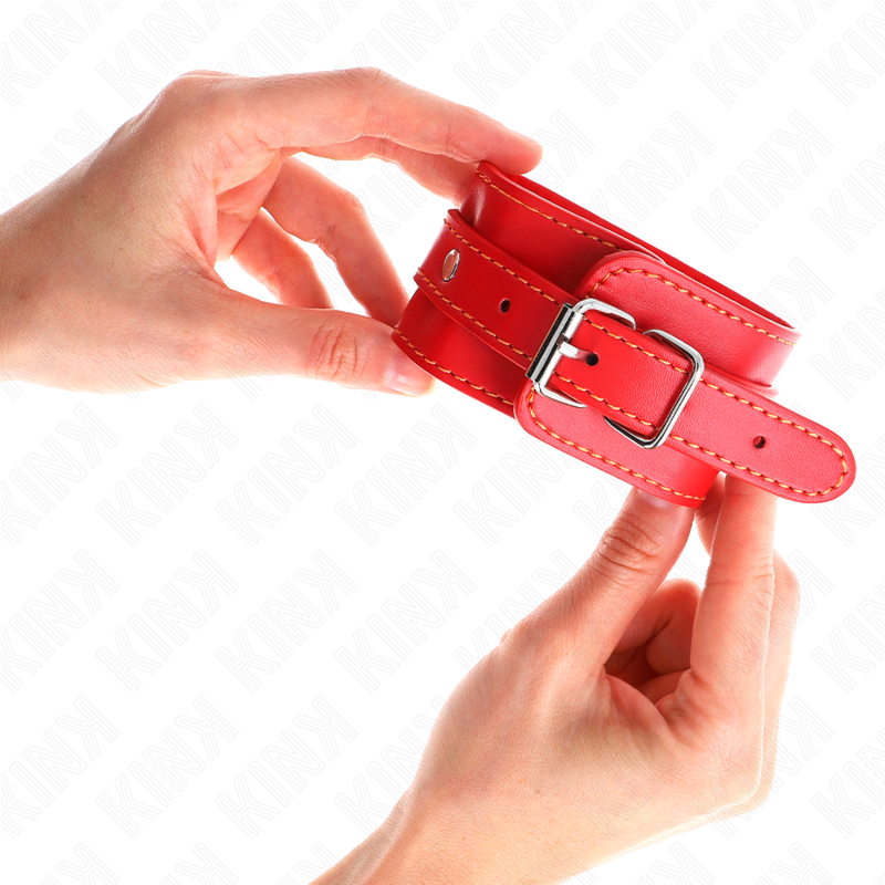 KINK Muñequera Fina Roja Ajustable – Diseño Elegante Con Ajuste Personalizable