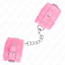 KINK - PREMIUM PINK LINED WRISTBANDS WITH ADJUSTABLE PINK STRAP 17-29 CM X 6 CM