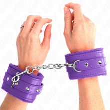 KINK - PREMIUM VIOLET LINED WRISTBANDS WITH ADJUSTABLE VIOLET STRAP 17-29 CM X 6 CM