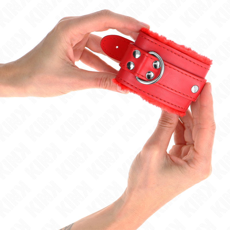 KINK Muñequeras Forradas Rojas – Diseño Elegante Con Correa Ajustable Para Comodidad Ideal
