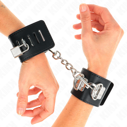 KINK - MULTI-POSITION WRIST SUPPORT WITH ADJUSTABLE BLACK PADLOCK CLOSURE 16-23 CM X 5.5 CM
