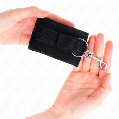 KINK Muñequeras Nylon Negro Modelo 2 – Diseño Ajustable Para Comodidad Y Estilo