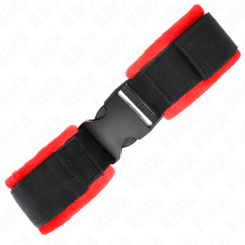 KINK - RED-BLACK NYLON WRISTBANDS MODEL 1 ADJUSTABLE 25-35 CM X 6 CM