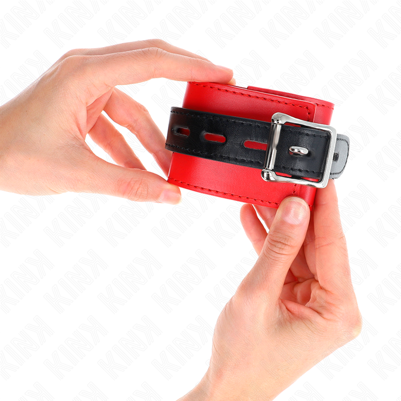 Cinturino rosso KINK con cinturino nero regolabile: design elegante per comfort e controllo
