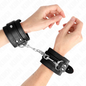 KINK - SIMPLE BLACK ADJUSTABLE WRISTBANDS 20-23 CM X 5.5 CM