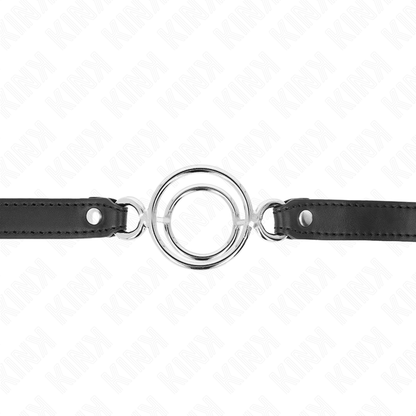 KINK - MULTI-O-RING GAG 5 CM BLACK 63 X 2.5 CM