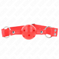 Comprar KINK Mordaza De Bola Hueca Roja 4.5 Cm – Silicona Médica Para Comodidad Y Control Sensual-Noxtic
