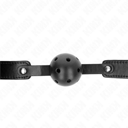 KINK - BALL GAG 4.5 CM BREATHABLE BLACK 65 x 2.5 CM