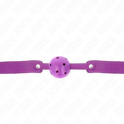 KINK - BALL GAG 4.5 CM BREATHABLE PURPLE 65 x 2.5 CM