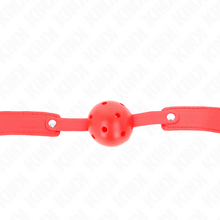 KINK - BALL GAG 4.5 CM BREATHABLE RED 65 x 2.5 CM