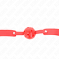 KINK - BALL GAG 4.5 CM BREATHABLE RED 65 x 2.5 CM