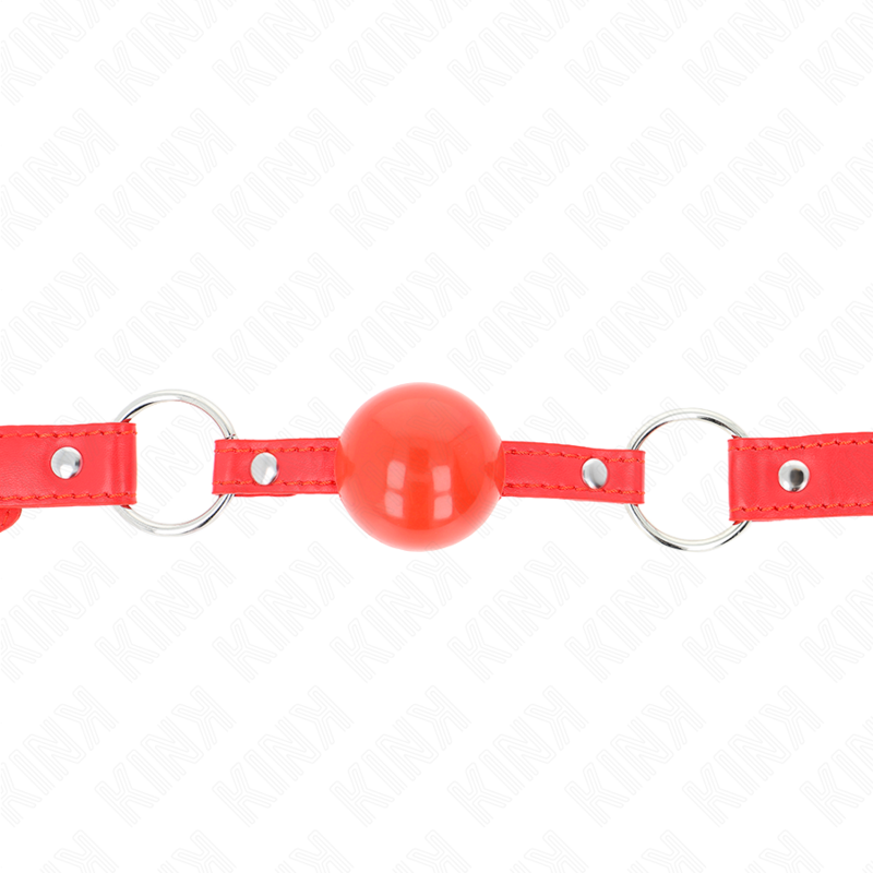 KINK Mordaza De Bola 4 Cm TPE Con Candado Rojo – Diseño Elegante Para Control Y Comodidad