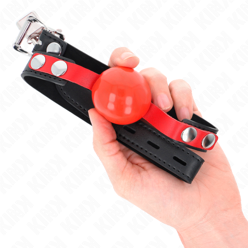 Bavaglio a sfera morbido KINK da 4 cm – Design regolabile per il comfort nel gioco esplorativo