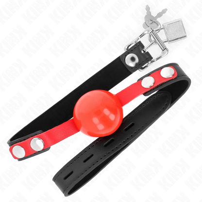 Bavaglio a sfera morbido KINK da 4 cm – Design regolabile per il comfort nel gioco esplorativo