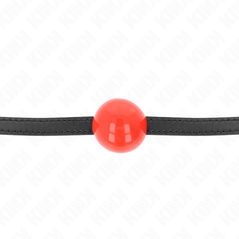 Bavaglio a sfera KINK 4 cm rosso – Design ergonomico per un piacere sicuro