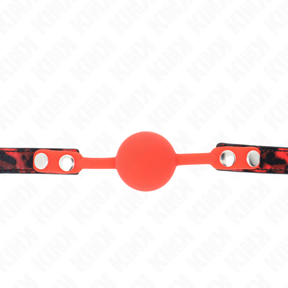 Bavaglio a sfera in silicone KINK da 4 cm, modello 2 – Design elegante per un'esplorazione sicura