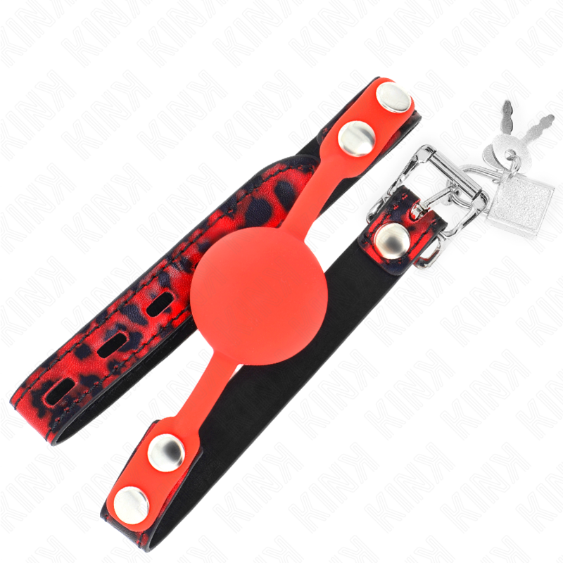 Bavaglio a sfera in silicone KINK da 4 cm, modello 2 – Design elegante per un'esplorazione sicura