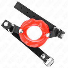 Comprar KINK Mordaza Labial 8 cm Con Correa De Polipiel Roja – Diseño Ergonómico Para Comodidad Y Confianza-Noxtic
