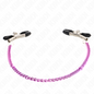 KINK - NIPPLE CLAMPS WITH PURPLE CHAIN ​​30 CM