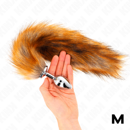 Plug anale KINK taglia M 8 x 3,5 cm con coda sintetica – Design divertente per l'esplorazione sensoriale