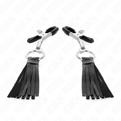 Comprar KINK Pinzas Para Pezones Con Borlas De Polipiel 6 Cm – Diseño Elegante Para Exploración Sensual-Noxtic