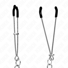 Comprar KINK Pinzas Para Pezones Con Cadena Gruesa 30 cm – Estimulación Sensorial Con Toque Sofisticado-Noxtic
