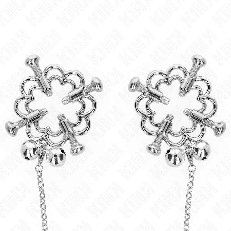 Comprar KINK Pinzas Para Pezones Flor Metálica Con Cadena – Estimulación Sensorial Con Diseño Elegante-Noxtic