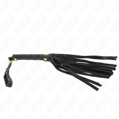 Comprar KINK Látigo Mini Piel De Ante Negro 30 Cm – Juguete Erótico Para Estimulación Sensorial Elegante-Noxtic