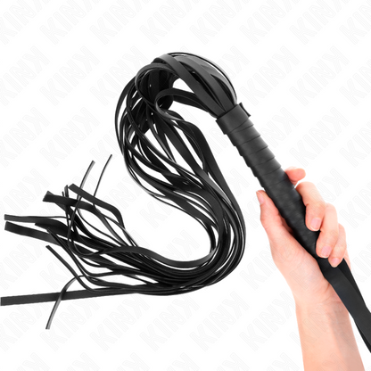 Comprar KINK Látigo De Cola Larga Con Mango Corto Negro 70 cm – Diseño Elegante Para Juegos De Placer Intenso-Noxtic