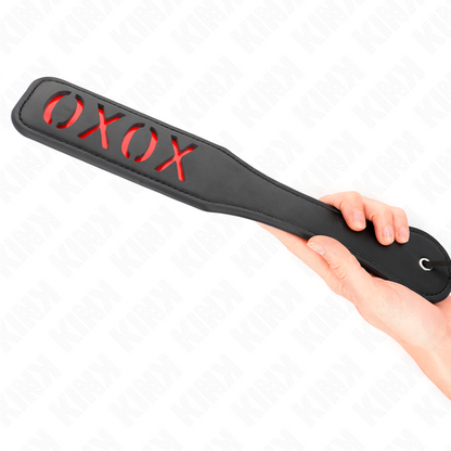 KINK Round Corner Paddle XOXO 32 x 6 cm – Design ergonomico per giochi di piacere sensuale