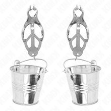 Comprar KINK Pinzas Para Pezones Estilo Japonés – Diseño Elegante Con Cubos Plateado Para Placer Sensible-Noxtic