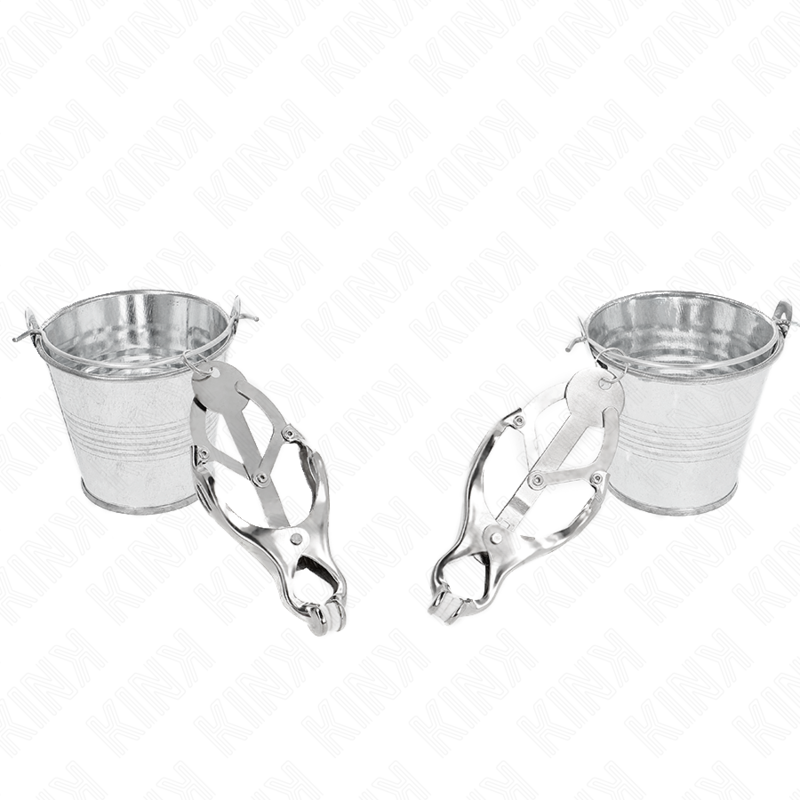 Comprar KINK Pinzas Para Pezones Estilo Japonés – Diseño Elegante Con Cubos Plateado Para Placer Sensible-Noxtic