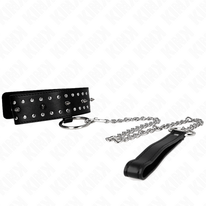 Comprar KINK Collar Con Correa Ajustable – Diseño Elegante Con Tachuelas Plateadas Para Control Y Estilo-Noxtic