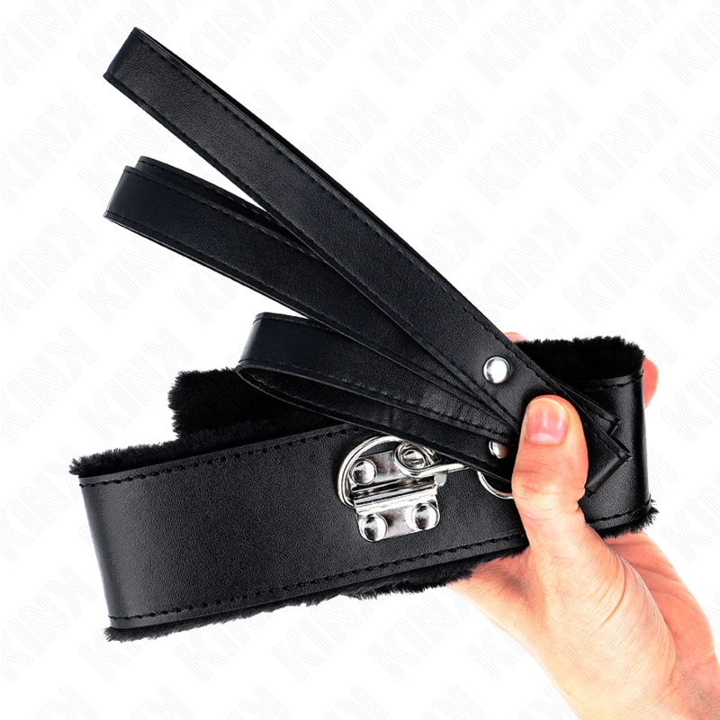 Collare con guinzaglio regolabile KINK – Design elegante con borchie argentate per stile e controllo