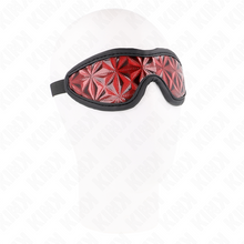 Comprar KINK Venda Con Patrón De Diamantes Rojo – Antifaz Elegante Para Juegos De Rol Con Estilo-Noxtic