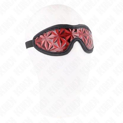 Comprar KINK Venda Con Patrón De Diamantes Rojo – Antifaz Elegante Para Juegos De Rol Con Estilo-Noxtic
