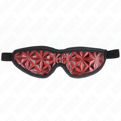 Comprar KINK Venda Con Patrón De Diamantes Rojo – Antifaz Elegante Para Juegos De Rol Con Estilo-Noxtic