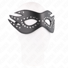 Maschera in similpelle KINK con rivetti modello 3 – Design elegante per comfort e stile nel gioco sensuale