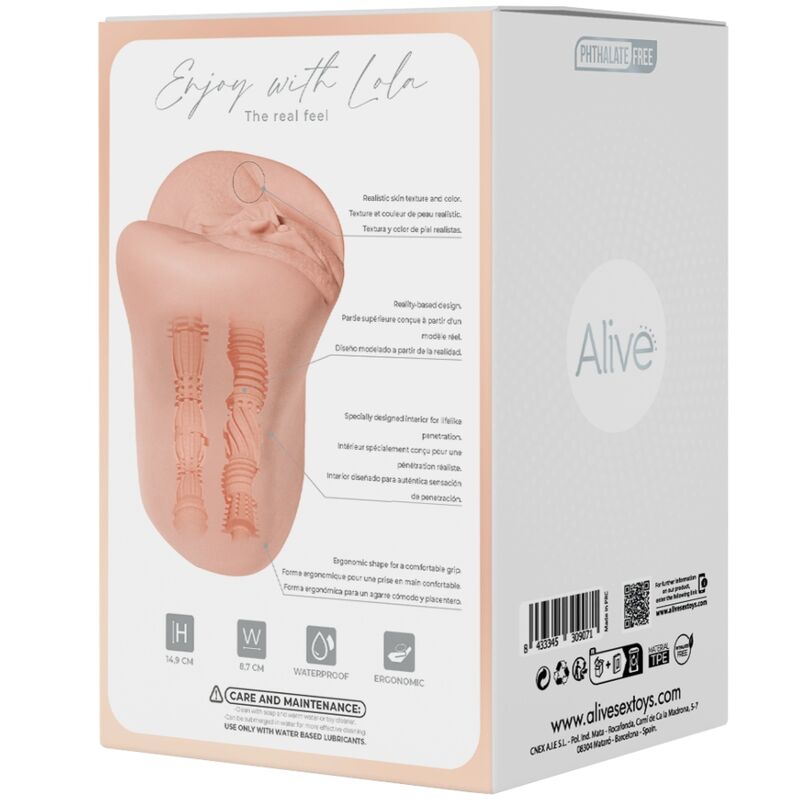 ALIVE Lola Double Male – Stimolatore realistico per un'esperienza sensoriale unica