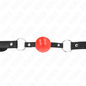 Comprar KINK Mordaza De Bola 4 Cm TPE Rojo – Control Efectivo Con Diseño Seductor-Noxtic