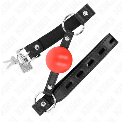 Comprar KINK Mordaza De Bola 4 Cm TPE Rojo – Control Efectivo Con Diseño Seductor-Noxtic
