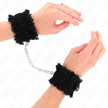 Braccialetti elastici in pizzo nero KINK: accessorio elegante per stile e comfort nel gioco di ruolo